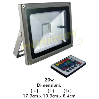 Proiector LED RGB – 20w (telecomanda) *TV 0,25ron