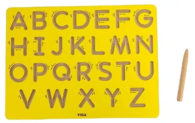 Placă educativă Viga Toys - Pentru scriere cu majuscule