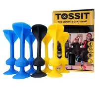 Joc de darts cu ventuze, Tossit, 7 buc, Albastru-Galben