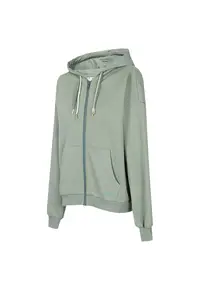 Hanorac sport dama linie supradimensionata - gluga ajustabila - bumbac/poliester - verde
