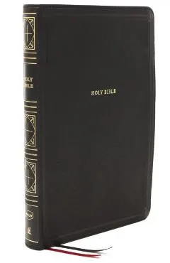 Nkjv, Thinline Bible, Giant Print, Leathersoft, Black, Thumb Indexed, Red Letter Edition, Comfort Print: Holy Bible, New King James Version
