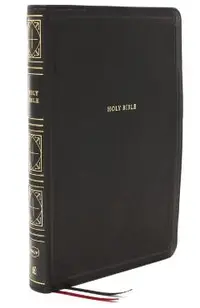 Nkjv, Thinline Bible, Giant Print, Leathersoft, Black, Thumb Indexed, Red Letter Edition, Comfort Print: Holy Bible, New King James Version