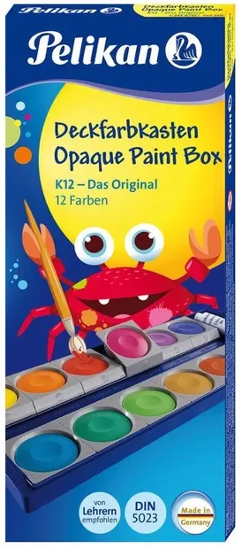 Vopsele de acuarelă Pelikan K12 - 12 culori