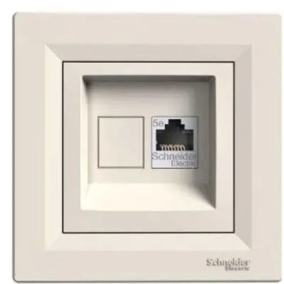 Priza de date RJ45 Schneider Asfora EPH4300123, crem