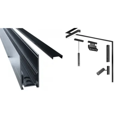 Magnetic LED – Sina alimentare 2m (2000x55mm) – montaj aplicat