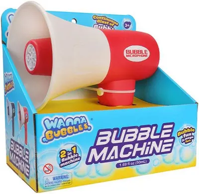 Pistol pentru baloane de săpun Wanna Bubbles - Megafon, sortiment