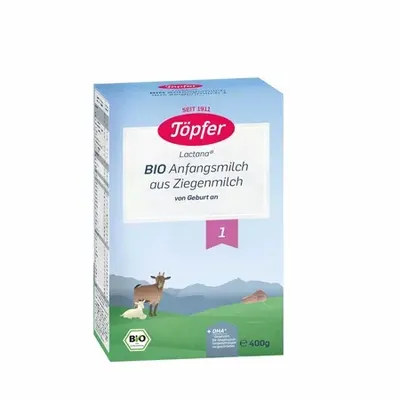 Lapte praf de capra formula 1 Bio Lactana, 400 g, Topfer