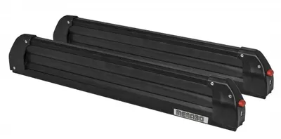 Suport schi snowboard Menabo Silver Ice BLACK pe bare transversale, 6 perechi