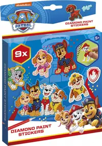 Set creativ cu stickere diamant Totum Paw Patrol – 9 buc