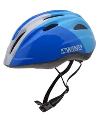Casca ciclisti pentru copii, Awina by Moon, culoare albastru alb, marimea S