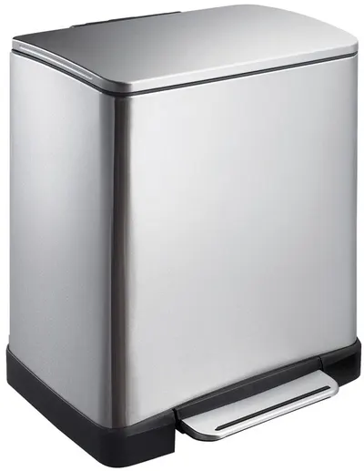 Coș de gunoi EKO Europe - E-Cube, 30 l, crom mat