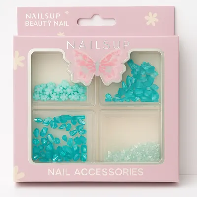 Set 4 Nail Art Nailsup Albastru Ocean