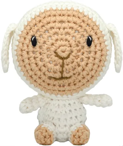 Jucărie tricotată manual Wild Planet - Oaie, 12 cm