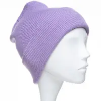 Caciula unisex model clasic tricotat, dublata in interior, lila