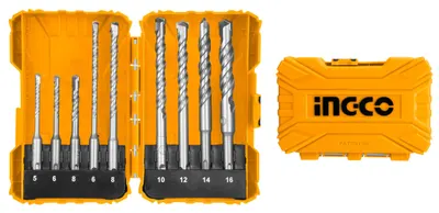 Set Burghie SDS PLUS Beton 9pcs INGCO AKDL30901