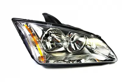 Far fata dreapta (H1 H7, electric, fara motoras, culoare interior: cromat, culoare semnalizator: galben) potrivit FORD FOCUS II