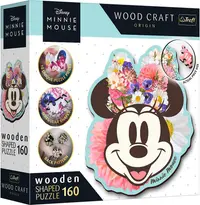 Puzzle din lemn Trefl din 160 de piese - Minnie Mouse elegantă