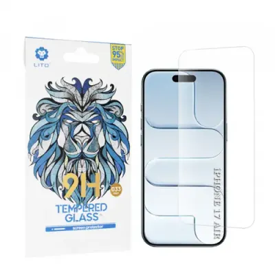 Folie de protectie Ecran Lito Classic pentru Apple iPhone Air, Sticla Securizata, Full Glue, 2.5D