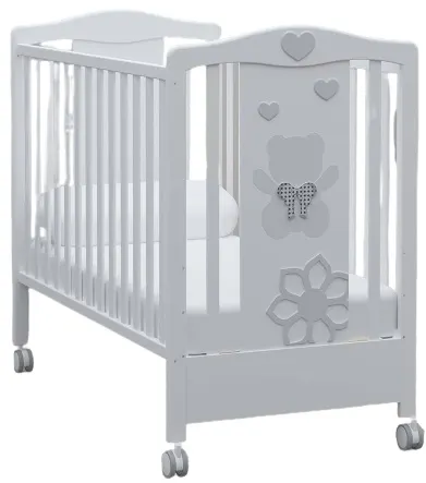 Pătuț pentru bebeluși Bambino Casa - Felice, grigio