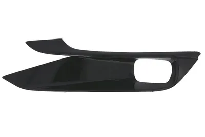 Grila ventilatie bara fata stanga potrivit TOYOTA SIENNA dupa 2020 - (cu orificii lampa ceata, plastic, negru lucios)