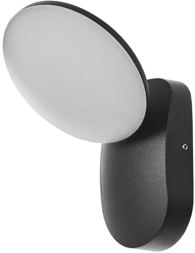 Aplică LED Elbulgaria - Alden, 2864/1w BK, 12W, IP44, 4000K, negru