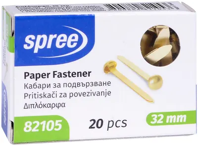 Știfturi pentru legarea caietelor Spree - 32 mm, 20 buc