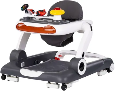 Premergător pentru bebeluși 4 în 1 Chipolino - Little Explorer, gri