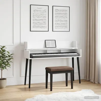 vidaXL Birou de studio Alb 152 x 40 x 19,5 cm Lemn prelucrat