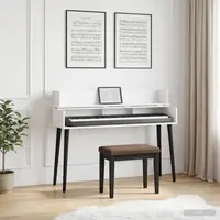 vidaXL Birou de studio Alb 152 x 40 x 19,5 cm Lemn prelucrat