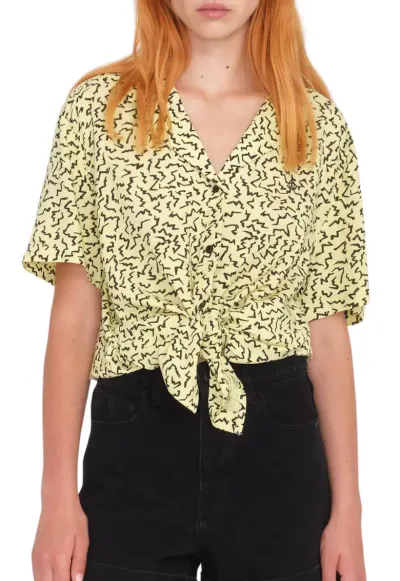 Camasa dama Sunny Wild - Bumbac - galben