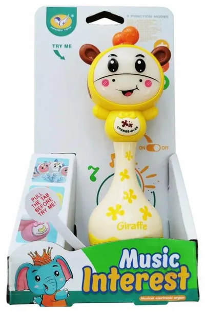 Jucărie muzicală pentru bebeluși Raya Toys – Girafă