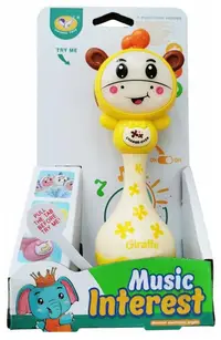 Jucărie muzicală pentru bebeluși Raya Toys – Girafă