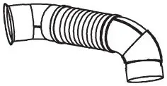 Racord evacuare (lungime:950mm) potrivit MERCEDES ACTROS MP2 MP3 OM541.920-OM541.978 10.02
