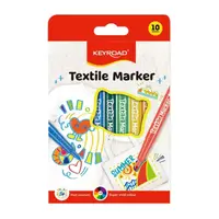Marker textile, 10 culori Keyroad KR972896