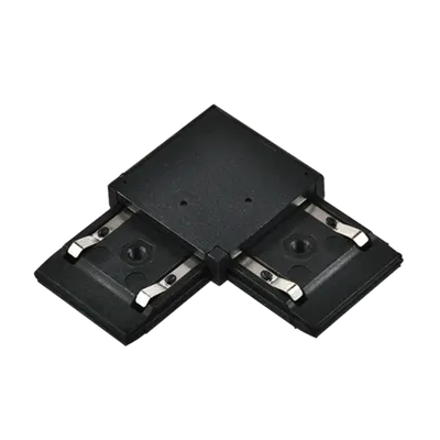 El-Lc L-Connector For Ultra Slim Magnetic Rail Black
