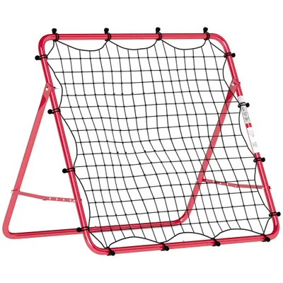 SPORTNOW Plasă Rebounder pentru Fotbal, Ușor de Montat, cu 5 Unghiuri Ajustabile, Echipament Portabil pentru Antrenament și Practică de Fotbal, Baseball și Softball în Grădină sau în Parc | Aosom Romania