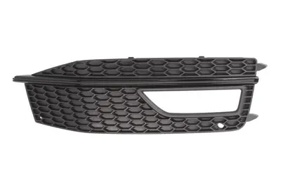 Grila bara Dreapta S, cu locas proiector, plastic, negru potrivit AUDI A4 ALLROAD B8, A4 B8 2007-2016 2011-2015