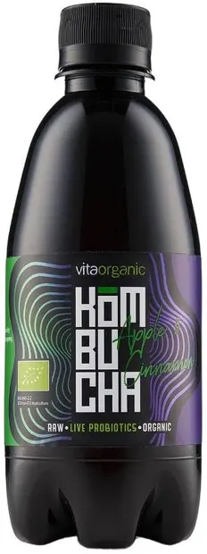 Kombucha cu măr și scorțișoară, 330 ml, Vita Organic