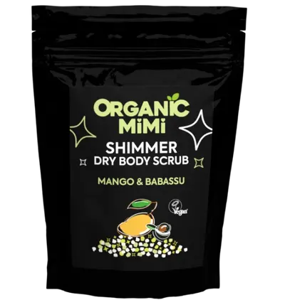 Scrub de corp stralucitor cu mango si babassu, 150g, Organic Mimi