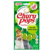 Recompense pentru pisici Churu Pops cu pui ton 4 buc x 15 gr