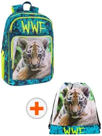 Set școlar Panini WWF Fotografico ghiozdan si geantă sport