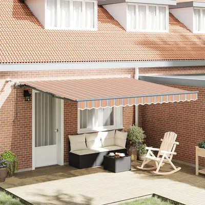 Gossi marchiza retractabila automata cu dungi led multicolore 400x300 cm