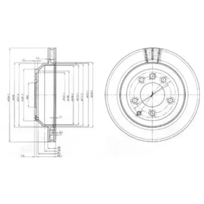 Disc frana DELPHI BG3775C