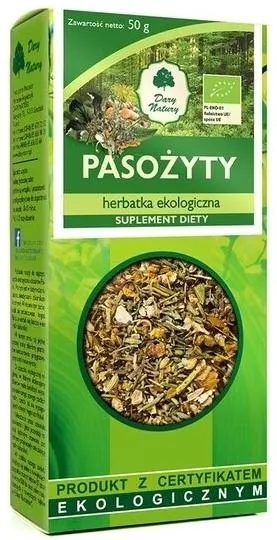 Ceai bio din plante pentru curățarea paraziților, 50 g, Dary Natury