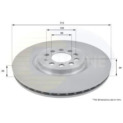 Disc frana COMLINE ADC1438V