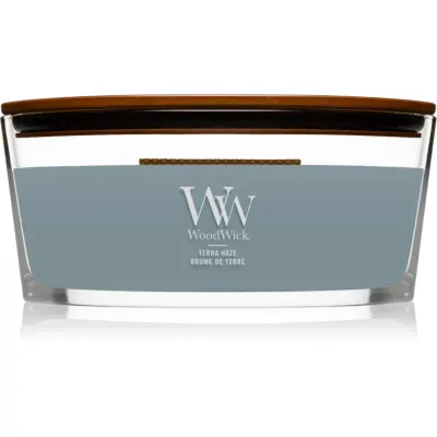 Woodwick Terra Haze lumânare parfumată cu fitil din lemn (hearthwick) 453 g