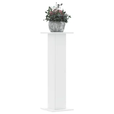 Gossi suporturi de plante, 2 buc., alb, 30x30x95 cm, lemn prelucrat