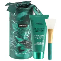 Sence Collection Crema masca de fata +pensula din silicon 50 ml Graceful Green