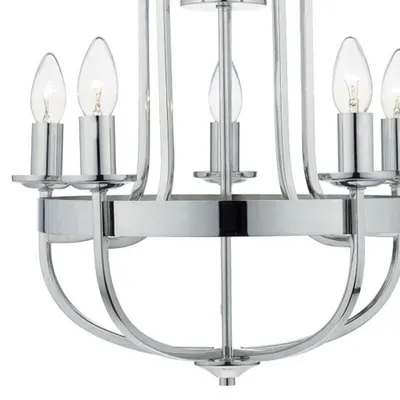 Lampa suspendata Heythrope 5 Light Pendant Polished Nickel