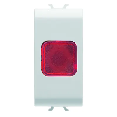 Lampa Indicatoare Unica - Roșu - 1 Modul - Alb - Antibacterian - Chorusmart